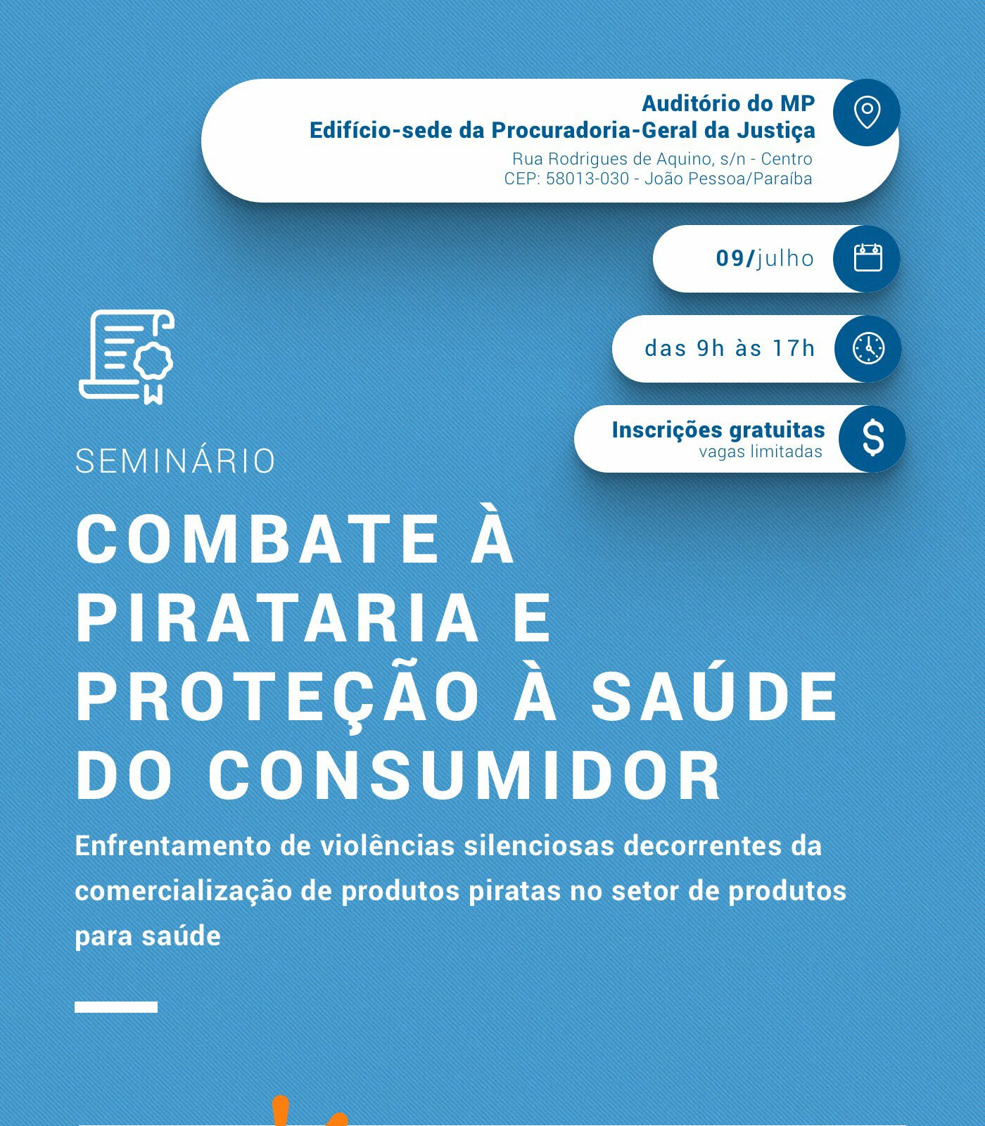 Seminário - Combate à pirataria e proteção à saúde do consumidor